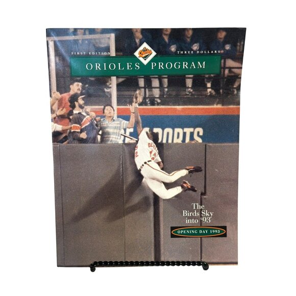 VTG 1993 Baltimore Orioles Program | Opening Day First Edition Gameday Magazine - Picture 1 of 6